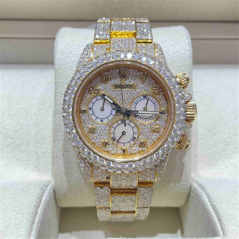 iced out rolex for cheap|rolex daytona iced out price.